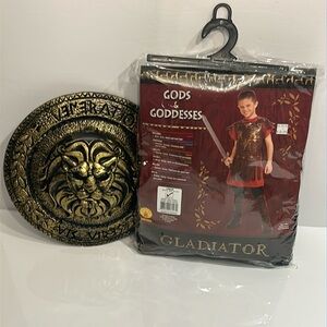 Roman Gladiator Kids Costume & Combat Shield